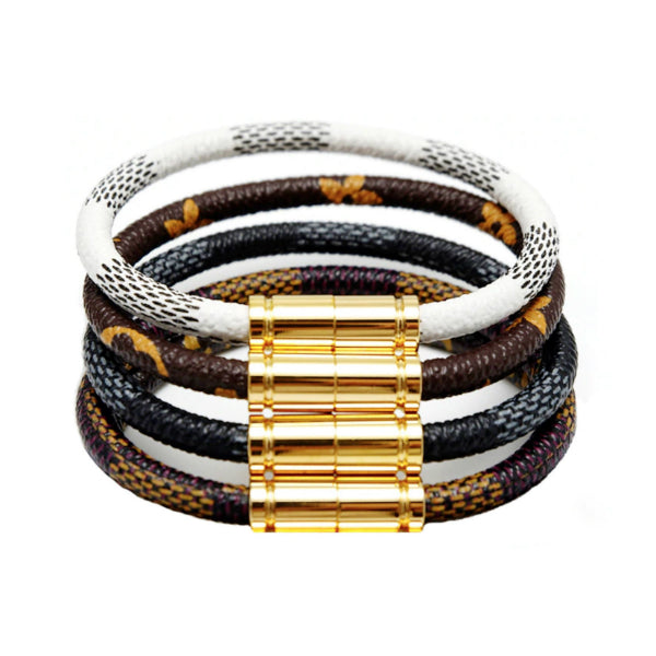 eLVeene Glam Bangle Bracelet - Stainless Steel – Pearls And Rocks