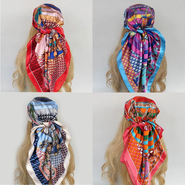 Colorful Summer Silky Scarves