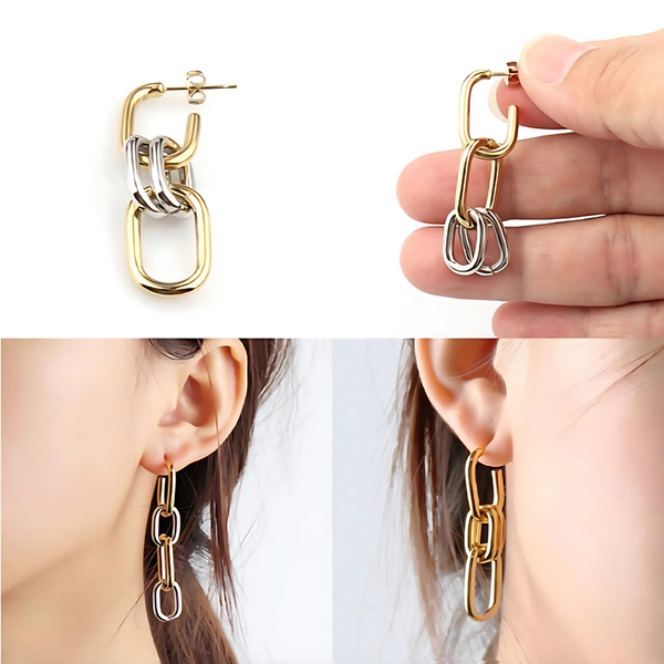 4-in-1 Earrings - Stainless Steel