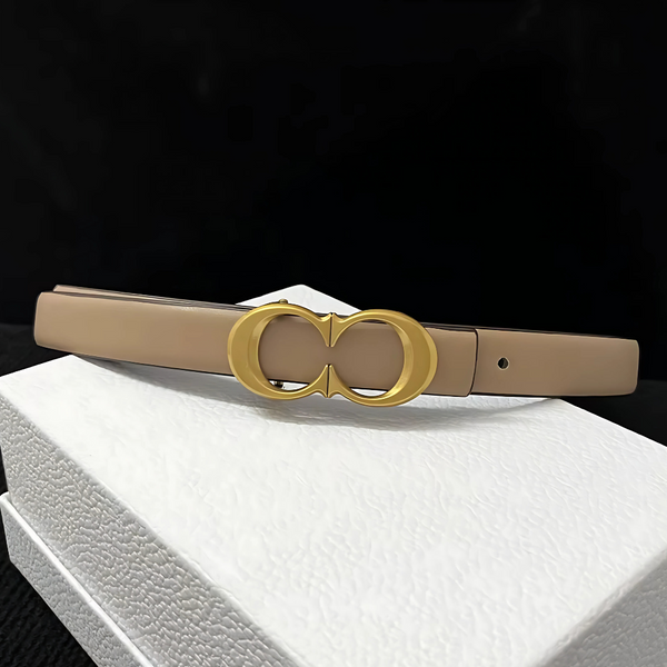 CC Reversible Belt - White, Black, Red and Tan