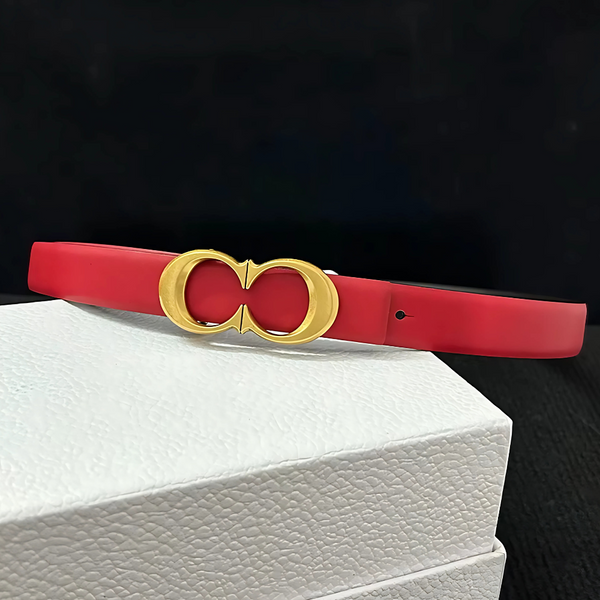 CC Reversible Belt - White, Black, Red and Tan