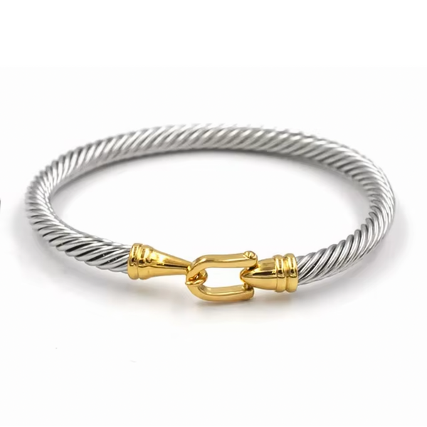 Cable Bracelets with Hook