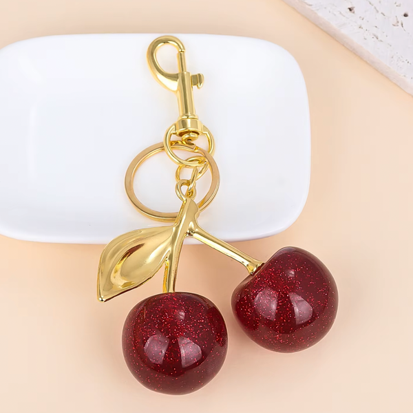 Cherry Bag Charm / Keychain