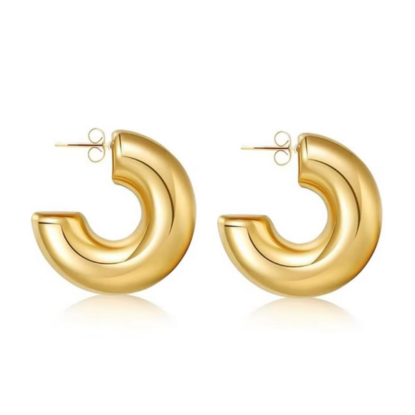 Minerva Chunky Hoop Earrings