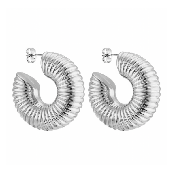 Minerva Chunky Hoop Earrings