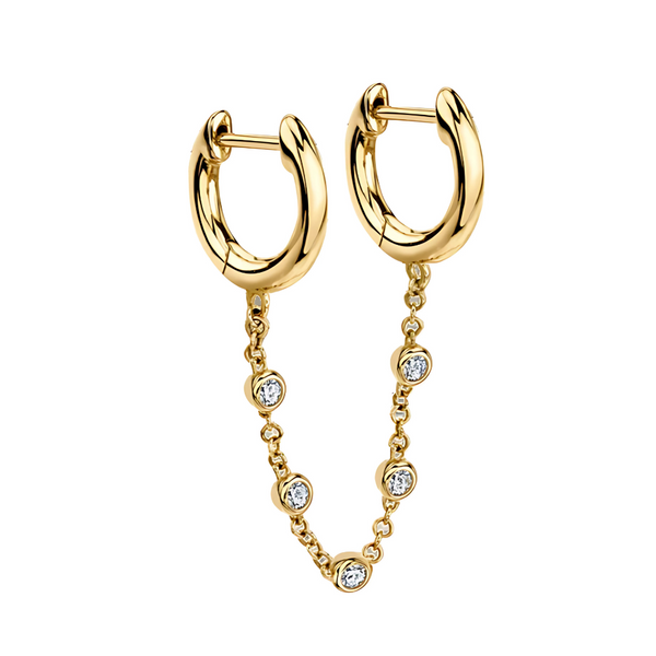 Polished Glam Double Hole Earring