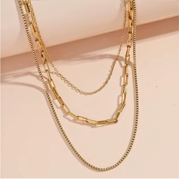 Lux Layered Necklace - Stainless Steel