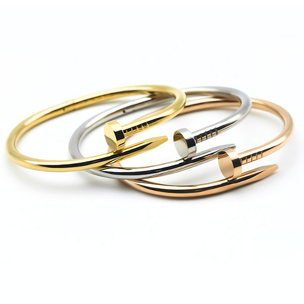 Nail Bangle Bracelet - Stainless Steel