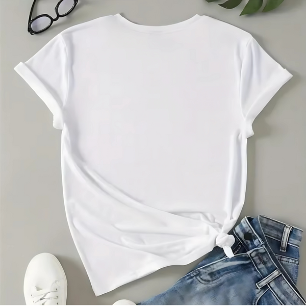 White Fitted T-shirt for Women